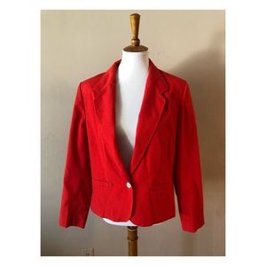 Country Sophisticates Red Blazer